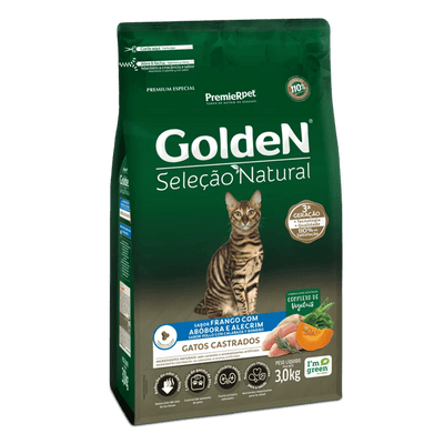 Golden Selecao Natural Adultos Gatos Castrados